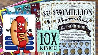 HOTDOG! 10X + BIG $$$  Playing $160 TEXAS LOTTERY Scratch Offs