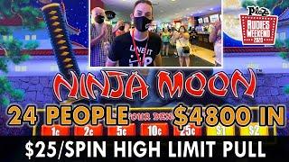 $4800 GROUP PULL  $25 SPINS  $1 Denom at Plaza Casino