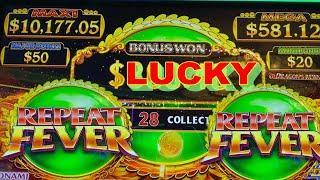 HOW LUCKY !! How Big My $ 50 Will Be !?PANDA MAGIC/REPEAT FEVER Slot IT'S A MAGICAL WINNING !栗スロ