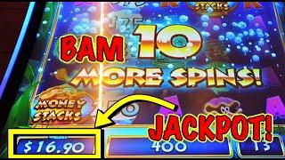 Was down to my last $16 and got a Jackpot Handpay + more!