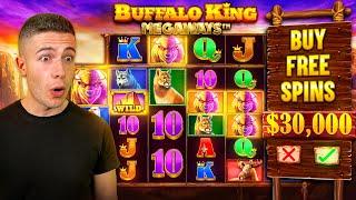 $30,000 Bonus Buy on Buffalo King  (30K Bonus Buy Series #02)