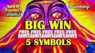 5 BONUS SYMBOLS? A GOOD THING! BIG WIN ON Wild Fireball Rumble - Casinomannj