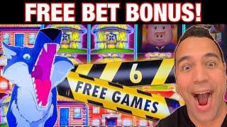 Huff N’ Puff Free Bet PROFIT on $10 Bets!! |  High Limit Cash Express & Dragon Cash!