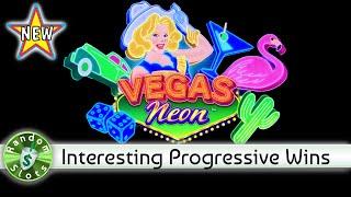 ️ New - Vegas Neon slot machine, Bonus with Progressives