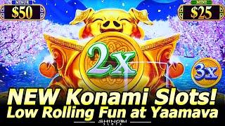 NEW Konami Slots! Prize Strike, America's Rich Life and Stuffed Coins Pig Slot Machines at Yaamava!