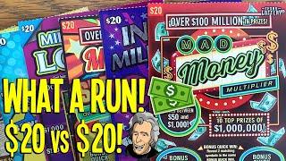 WHAT A RUN! Every $20 TICKET + 1!  $160 in TEXAS Lottery Scratch Off Tickets
