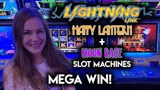 Monster Win on Lightning Link Moon Race!! Featuring Awesome NEW Games from Gambino Slots!!