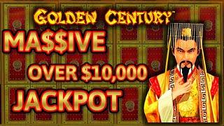 HIGH LIMIT Dragon Link Golden Century MASSIVE HANDPAY JACKPOT $10K+ ~ $100 Bonus Round Slot Machine