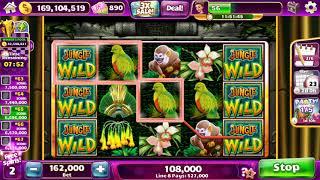 JUNGLE WILD Video Slot Casino Game with a FREE SPIN BONUS