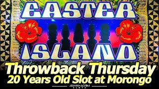 Easter Island Slot Machine for Throwback Thursday - You Know It's Old When There's No Bonus At All!