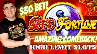 High Limit KONAMI Slot Machines ! BIG WIN On Red Fortune Slot Machine | Live Slot Play | SE-6| EP-24