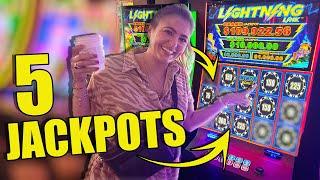 5 JACKPOTS! Now This Is Why Mornings Are Better In Vegas