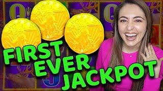 My 1st EVER JACKPOT on NEW BUFFALO LINK in Las Vegas!