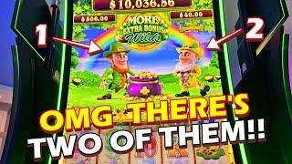 THERE'S TWO OF THEM NOW!!! * NEW WILD LEPRE'COINS DOUBLE LUCK!! -Las Vegas Casino Slot Machine Bonus