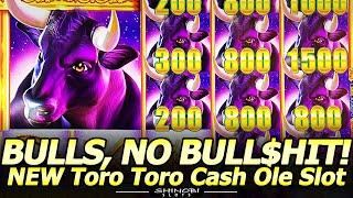 Bulls, No Bull$hit! NEW Toro Toro Cash Ole Luna Slot Machine! Fun First Attempt at Harrah's SoCal!