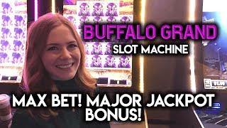 Buffalo Grand! MAJOR Jackpot BONUS with Max Bet + 15 Free Spins!!!