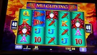 Mu Guiying - Live Play - Slot Bonus win - 2c denom