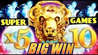 • $9.20 bet SUPER GAME and MORE SUPER GAMES! •  WONDER 4 WONDER WHEEL slot machine BONUS WINS!
