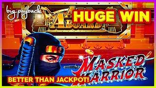 BETTER THAN JACKPOT - All Aboard Masked Warrior Slot - DREAM SESSION!