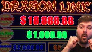 Chasing A MAXED OUT GRAND AND MAJOR JACKPOT ON DRAGON LINK SLOT MACHINES!
