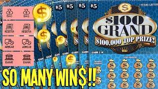 SURPRISE **NEW TICKETS** So Many WIN$  25X $100 Grand  $125 TEXAS Lottery Scratch Offs