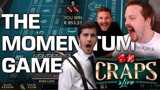 Amazing Session on THE MOMENTUM GAME (Craps Live)
