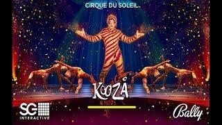 Kooza from Cirque du Soleil Online Slot by Bally Technologies - Bonus Box, Bonus Wheel, Free Games!