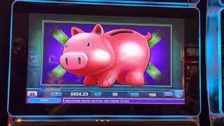 FULL SCREEN BONUS of PIGS on PIGGY BANKIN’ at POTAWATOMI Hotel & Casino!!! MASSIVE WIN on NICKELS!