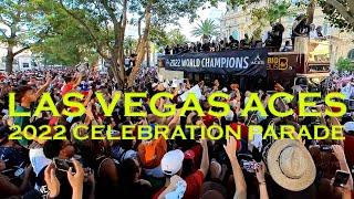 Las Vegas Aces WNBA World Champion Parade on Las Vegas BLVD