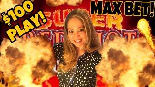 IGT SUPER RED HOT JACKPOTS $100 LIVE PLAY!