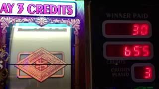 DOUBLE Top Dollar BONUS TIME! Slot Machine Pokie at Caesars, Las Vegas