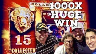 15 Golden Buffalo Collected HUGE 1000X Win on Family Spin Night  & BIG Buffalo Stampede Bonus