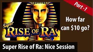 Part:1  Super Rise of Ra by Bally 3 Bonuses Minimu - $1.10 Bet at Barona Casino