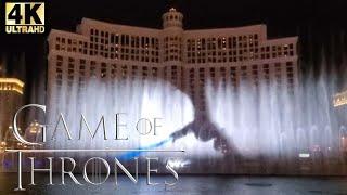 Game of Thrones Bellagio Fountains Water Show Las Vegas #ForTheThrone 4K