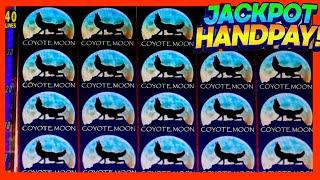 COYOTE MOON MASSIVE JACKPOT - HIGH LIMIT BETTING MAX BET ACTION