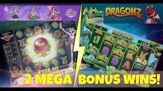 2 MEGA BONUS WINS! Moon Princess & Dragonz (Online Casino + Slots)