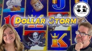 DOLLAR STORM EGYPTIAN JEWELS AND CARIBBEAN GOLD SLOT MACHINES ARE ON FIRE!