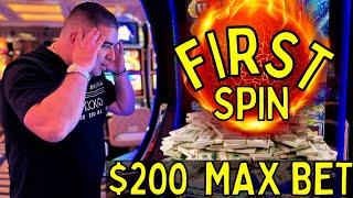 $200 Spin FIRST SPIN JACKPOT - Las Vegas HUGE WINS