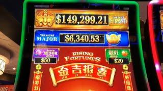 SAT & SUN - $150,000 RISING FORTUNES GRAND, MIGHTY CASH DOUBLE UP, COIN COMBO & DANCING DRUMS