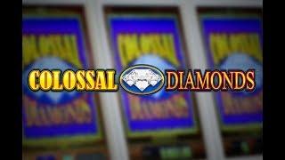 LIVE PLAY on Colossal Diamonds Slot Machine - High Limit - Big Win!!!