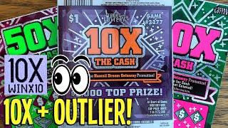 10X + OUTLIER!  NEW TICKETS **FULL PACK** 10X The Cash  TEXAS Lottery Scratch Offs