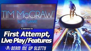 Tim McGraw Slot - New Slot, Live Play with Multiple Bonus Features