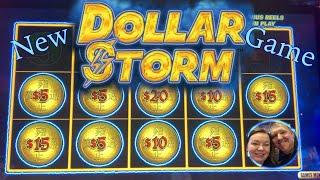 *NEW GAME* Dollar Storm Slot Machine BONUSES and live play! #dollarstorm