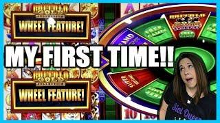 SLOT QUEEN'S FIRST TIME  BIG WIN ON BUFFALO GOLD
