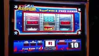 F YOU Friday IGT $5 Bet  Red White Blue Blaze of Glory Free Spin Bonus