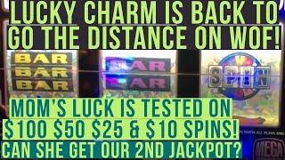 Old School Slots Presents All Wheel of Fortune W/MOM! $100 Red White&Blue $50 Double Diamond & More!