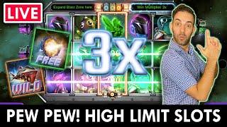 LIVE - HIGH LIMIT SLOTS  PEW PEW with LuckyLand Slots