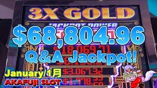 Q&A and Jackpots January 2023 High Limit Slots YAAMAVA 赤富士スロット 1月のQ & A とジャックポット特集 ロスアンゼルスのカジノ スロット
