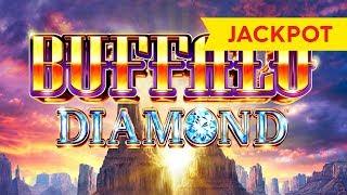 JACKPOT HANDPAY! Buffalo Diamond Slot - $8 Max Bet!