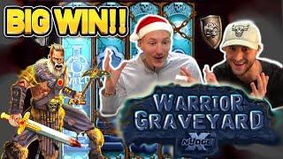 BIG WIN!! WARRIORS GRAVEYARD BIG WIN - BONUS BUY ON CASINO SLOT from CasinoDaddys stream